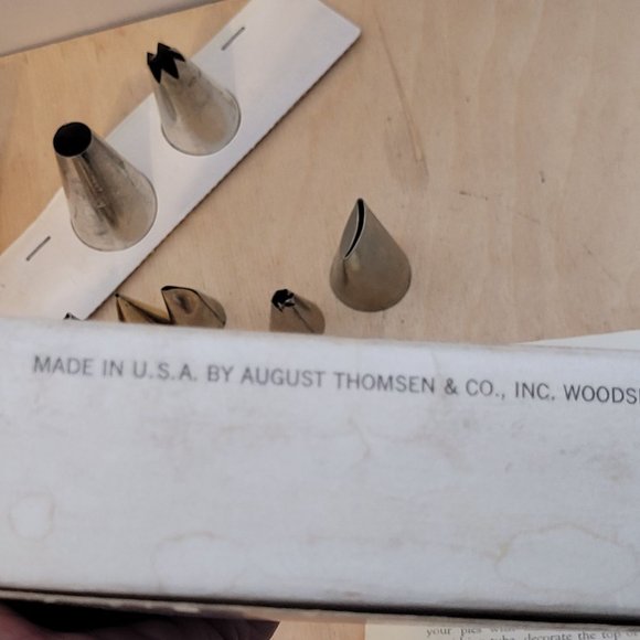 Vintage Ateco Pastry Set With Original Box Decorating Tips Bags Coupler 60s 70s - Picture 16 of 16